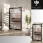 Lustro loft ze szprosami - TELIMENA - kolor ramy do wyboru